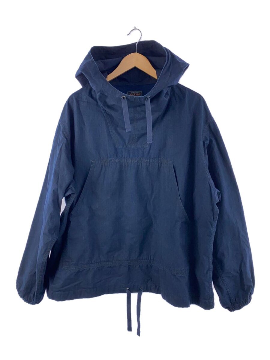 BEAMS +◆24SS/MIL Smock Indigo Rip Stop/L/コットン/NVY/38-18-0166-791