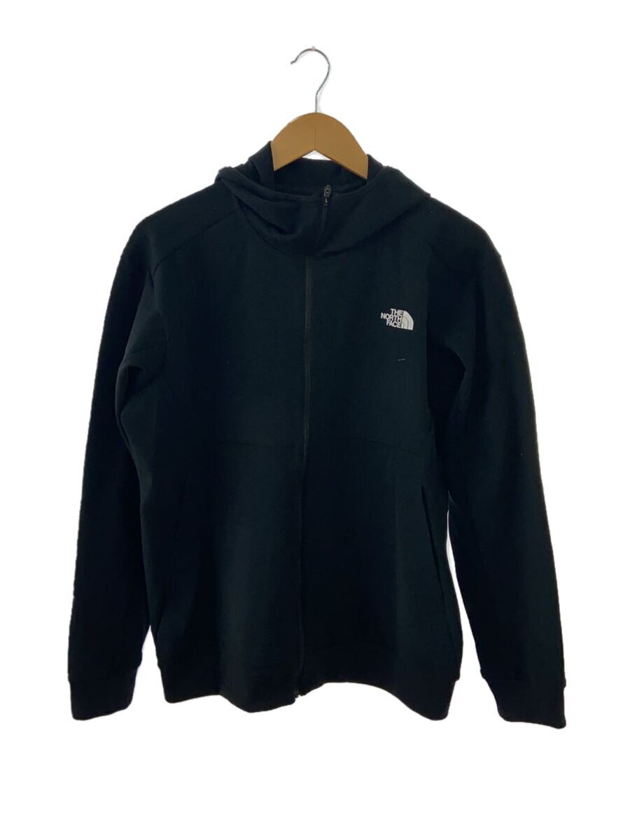 THE NORTH FACE◆AMBITION HOODIE_アンビションフーディ/L/ポリエステル/BLK/無地