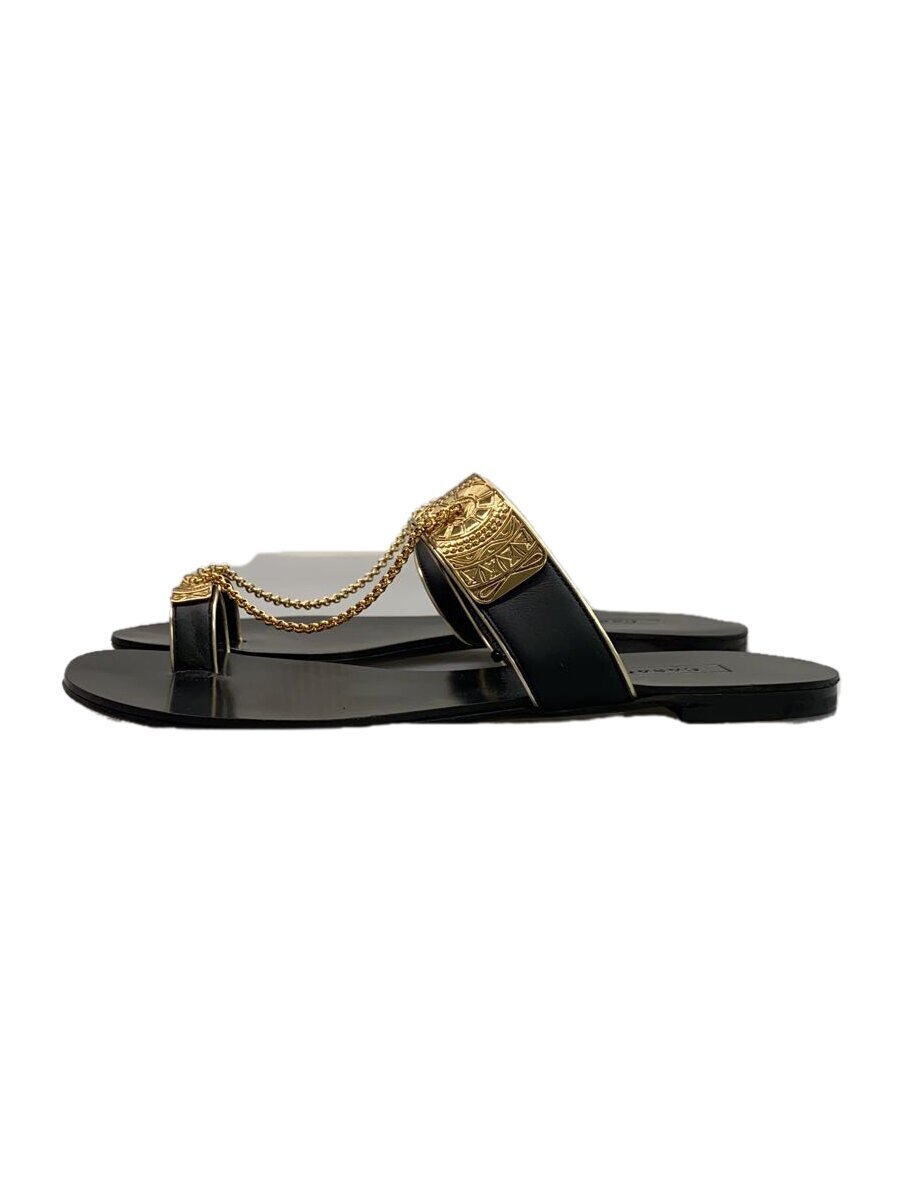 CASADEI◆CHAINサンダル/36/BLK