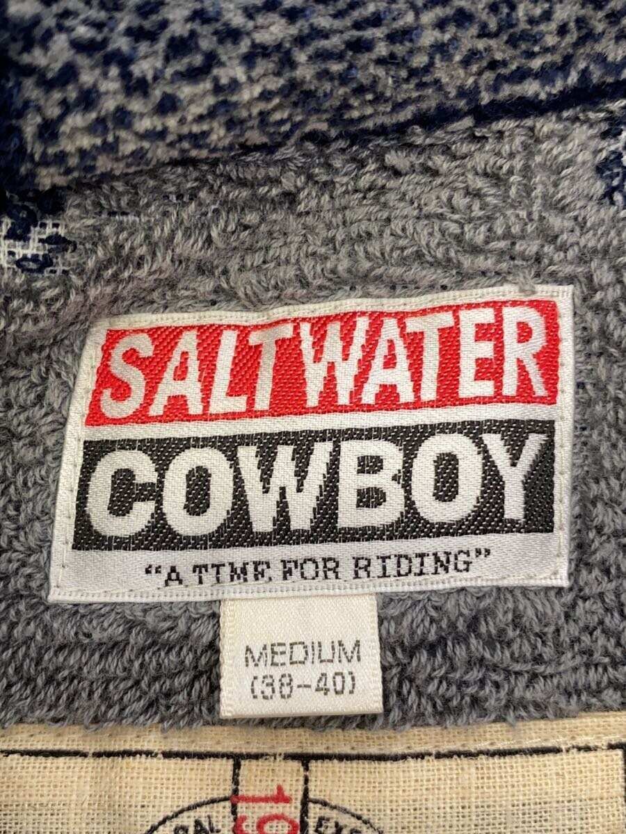 SALTWATER COWBOY◆カーディガン(厚手)/M/コットン/NVY SALTWATER COWBOY◆カーディガン(厚手)/M/コットン/NVY