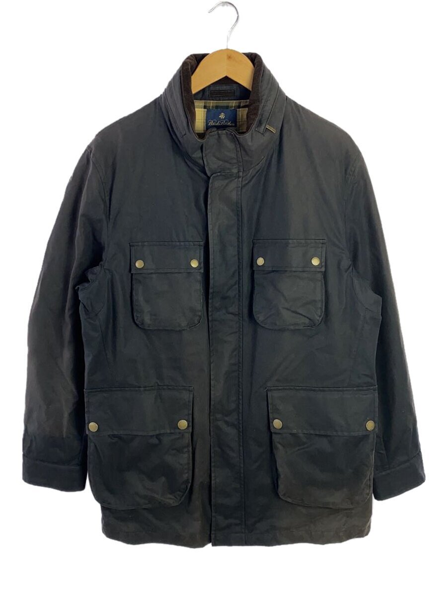 BROOKS BROTHERS◆ジャケット/L/コットン/BLK/無地//