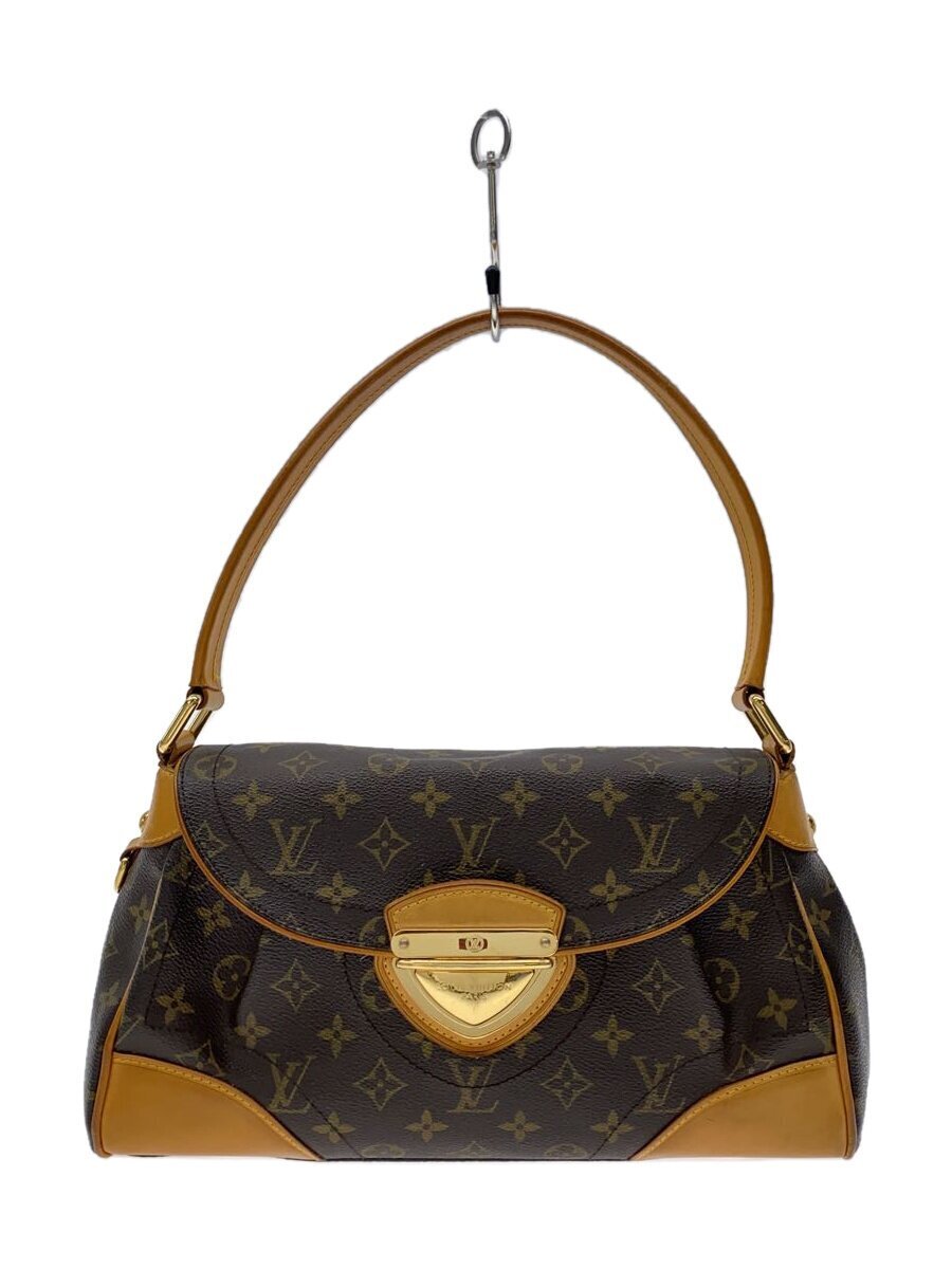 LOUIS VUITTON◆LOUIS VUITTON ルィヴィトン ビバリーMM_モノグラム・キャンバス_BRW/PVC