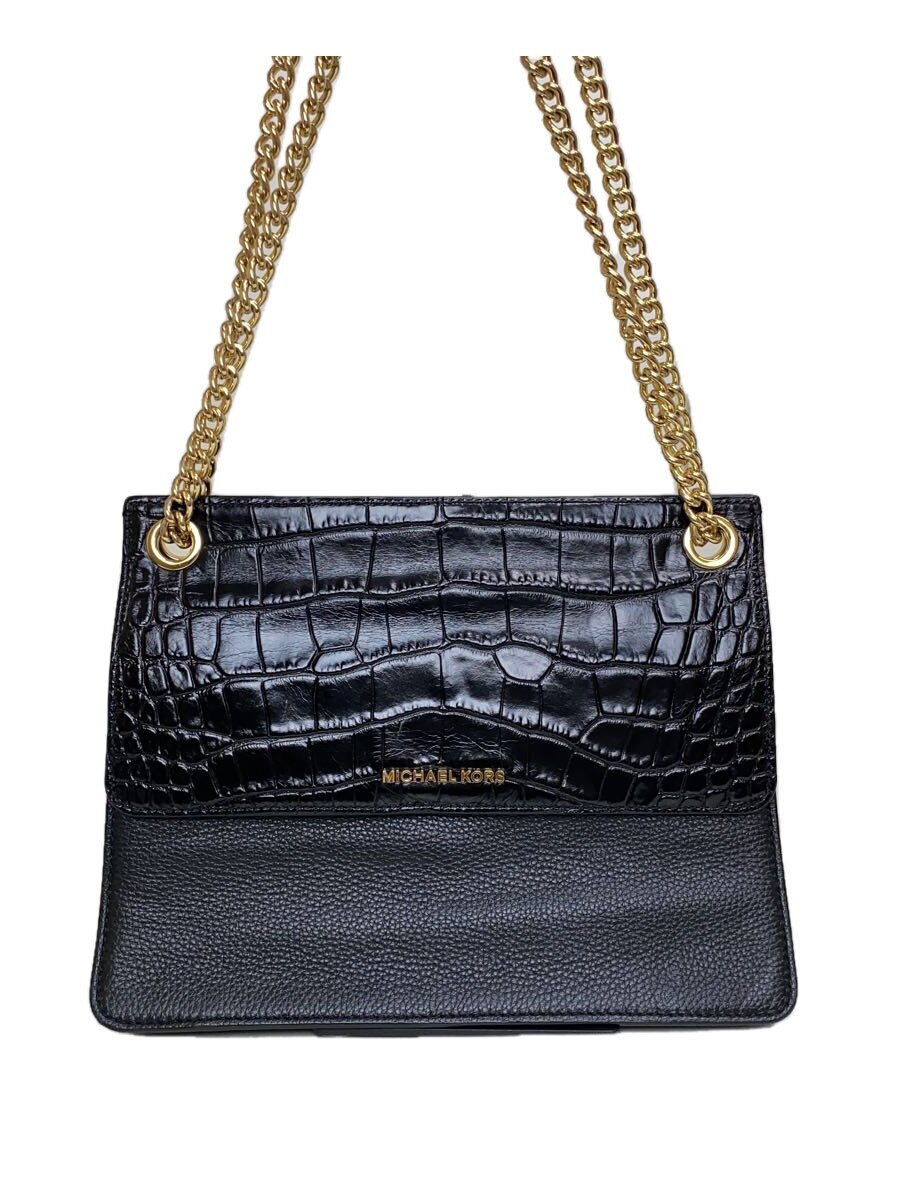 MICHAEL KORS◆ショルダーバッグ/ブラック/無地/AV-1706