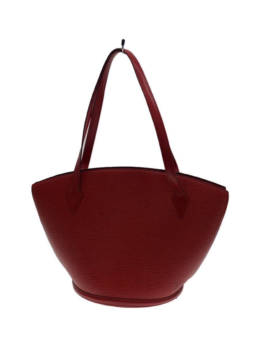 LOUIS VUITTON◆サンジャック・ポワニエロング_エピ_RED/レザー/RED/M5233E