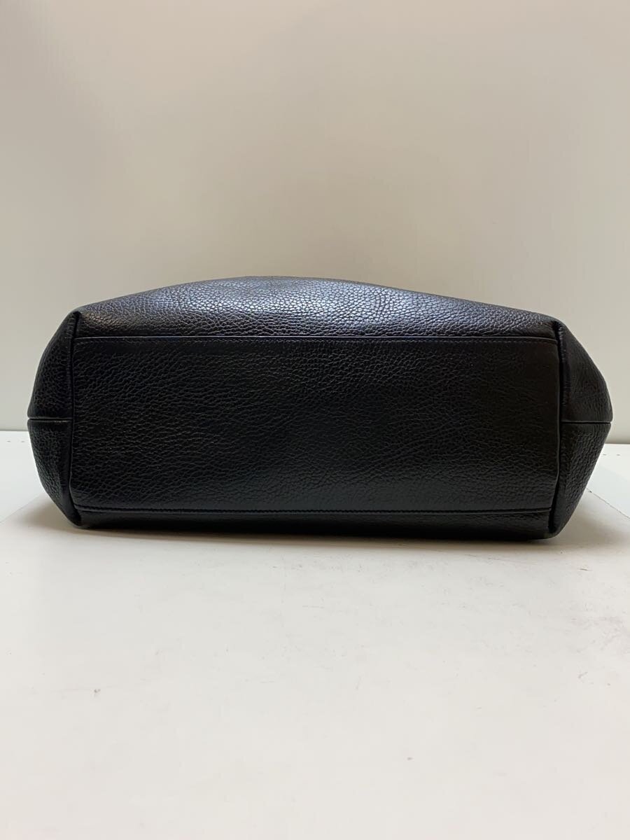 COACH◆トートバッグ/レザー/BLK/無地/89933 COACH◆トートバッグ/レザー/BLK/無地/89933