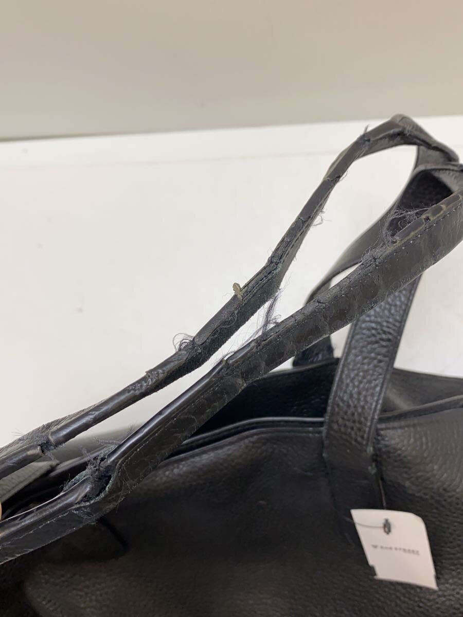 COACH◆トートバッグ/レザー/BLK/無地/89933 COACH◆トートバッグ/レザー/BLK/無地/89933
