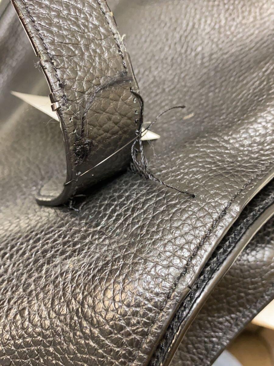 COACH◆トートバッグ/レザー/BLK/無地/89933 COACH◆トートバッグ/レザー/BLK/無地/89933