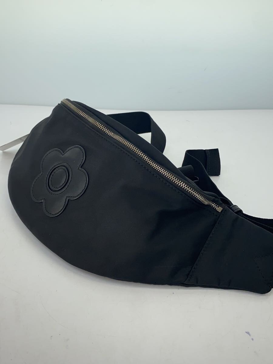 MARY QUANT◆ウエストバッグ/ナイロン/BLK// MARY QUANT◆ウエストバッグ/ナイロン/BLK//