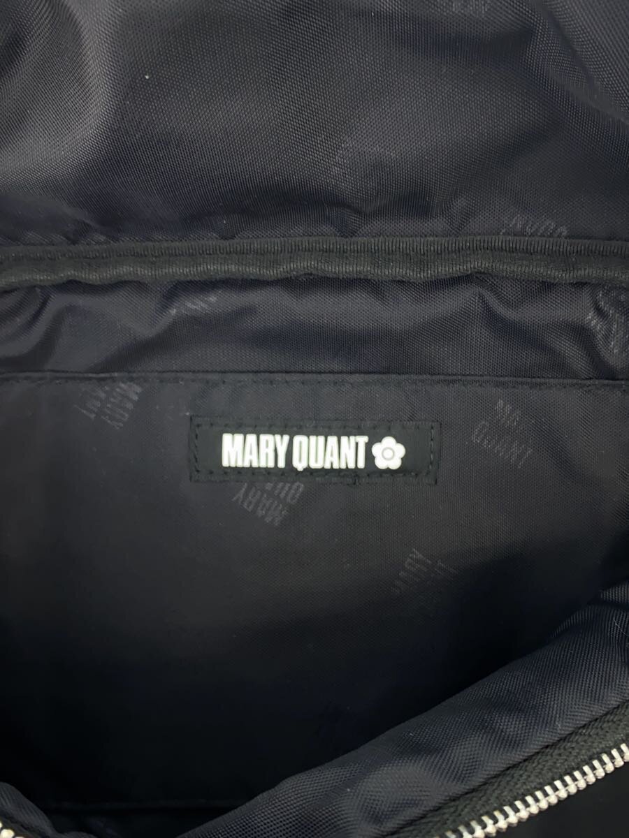 MARY QUANT◆ウエストバッグ/ナイロン/BLK// MARY QUANT◆ウエストバッグ/ナイロン/BLK//