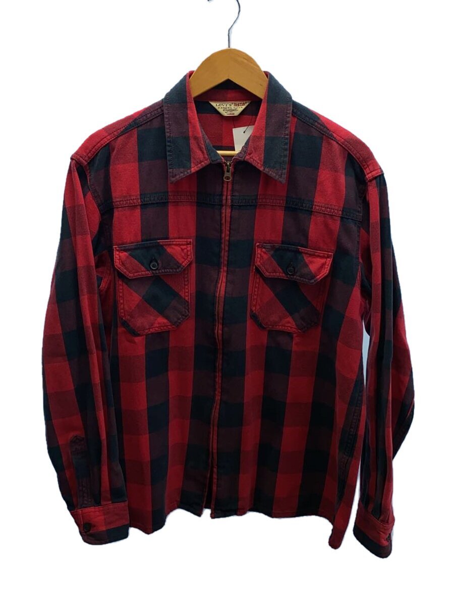 Levi’s REDTAB◆ジャケット/L/コットン/RED/チェック