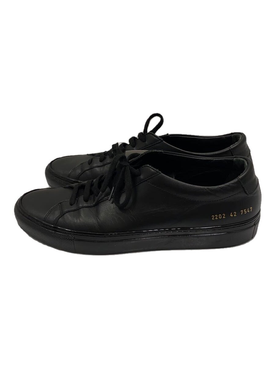 commono reproducts◆ローカットスニーカー/42/BLK/レザー/7547
