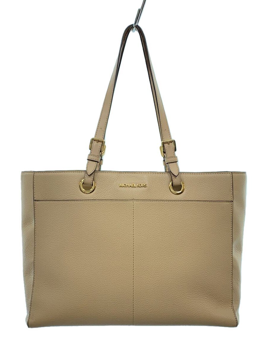 MICHAEL KORS◆トートバッグ/レザー/BEG/35S1GTVT7L