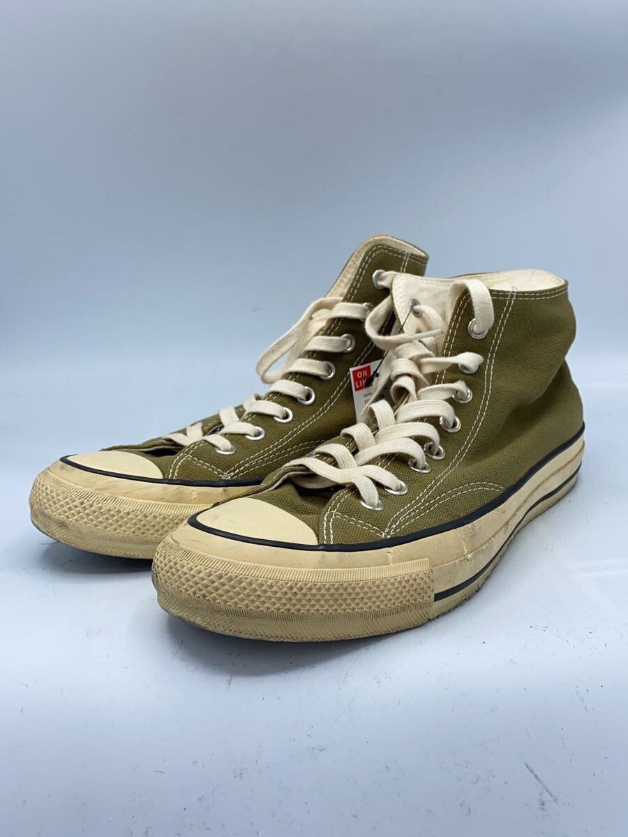 CONVERSE◆ハイカットスニーカー/28cm/KHK/キャンバス/1CK923 CONVERSE◆ハイカットスニーカー/28cm/KHK/キャンバス/1CK923