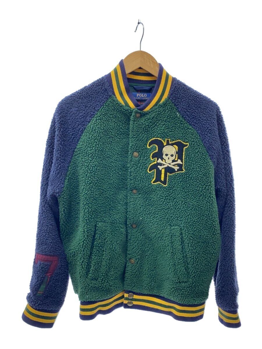 POLO RALPH LAUREN◆スタジャン/-/ポリエステル/GRN
