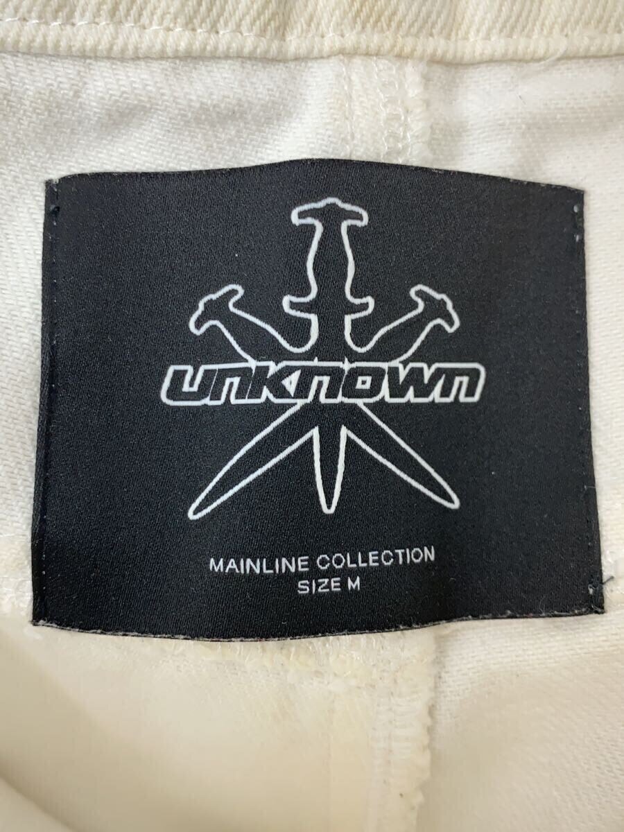 UNKNOWN LONDON◆Rhinestone dagger/M/コットン/WHT/dk-p6-uk UNKNOWN LONDON◆Rhinestone dagger/M/コットン/WHT/dk-p6-uk