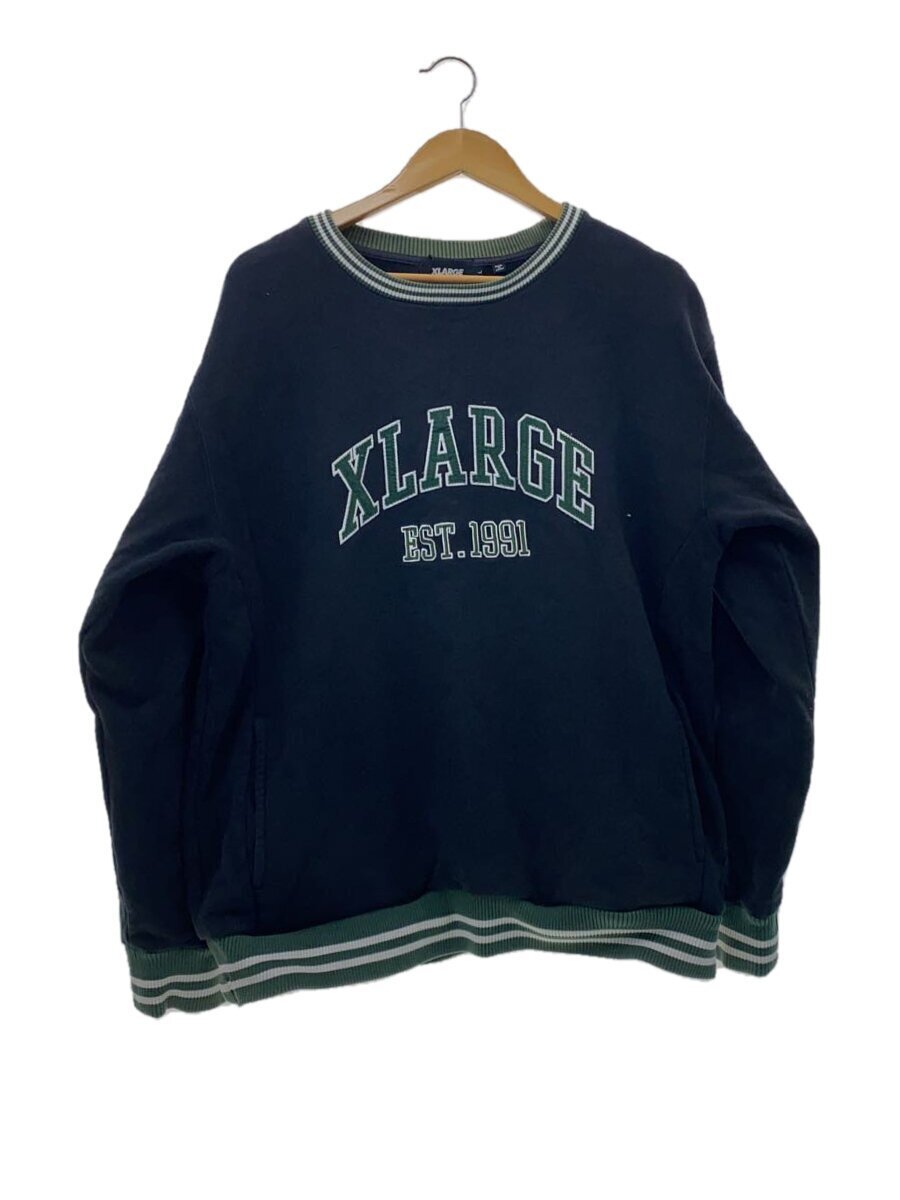 X-LARGE◆スウェット/L/コットン/BLK/101203012005