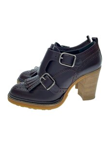 Chloe◆ダブルモンク/シューズ/36.5/BRD/レザー/042055