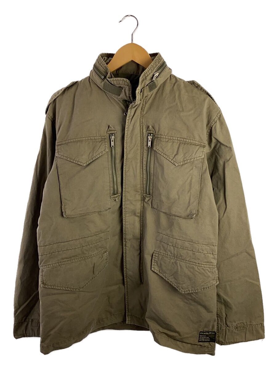 STUSSY◆OldStussyJacket/L/コットン/KHK/無地