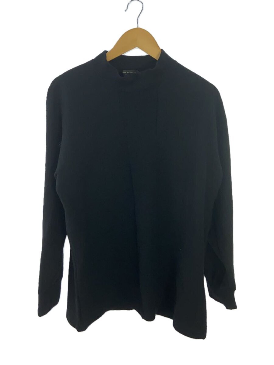 COMME des GARCONS HOMME PLUS◆AD1993/センターリブ切替/ニット・セーター/ウール/BLK/無地/PT-040130