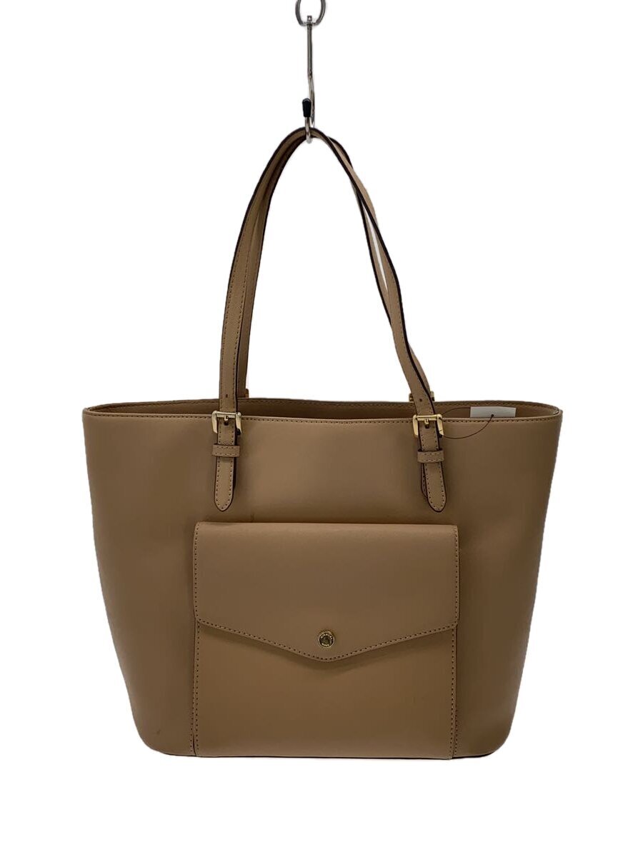 MICHAEL KORS◆トートバッグ/レザー/BEG
