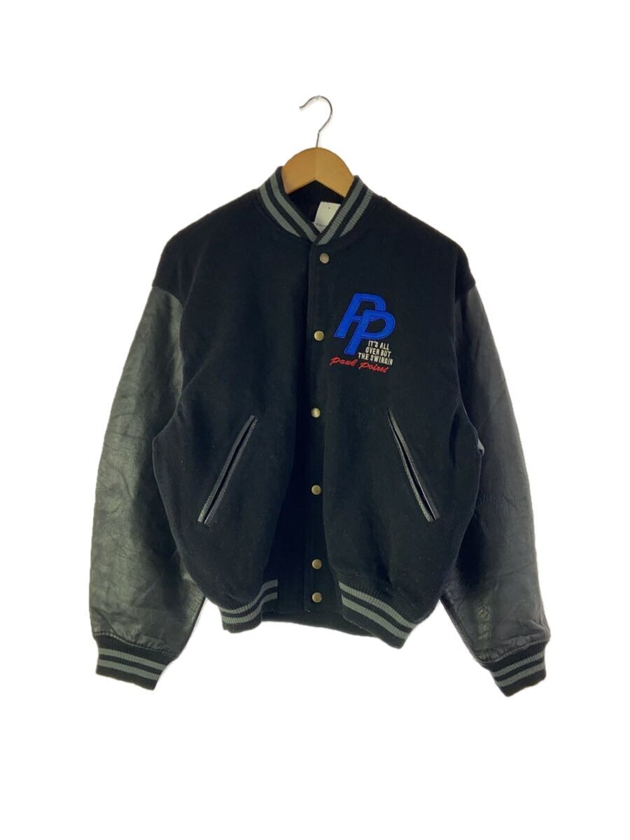 Paul Poiret/スタジャン/-/ウール/BLK/無地/F-16/TOMCAT