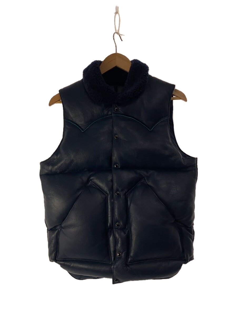 Rocky Mountain Featherbed◆ダウンベスト/38/レザー/NVY