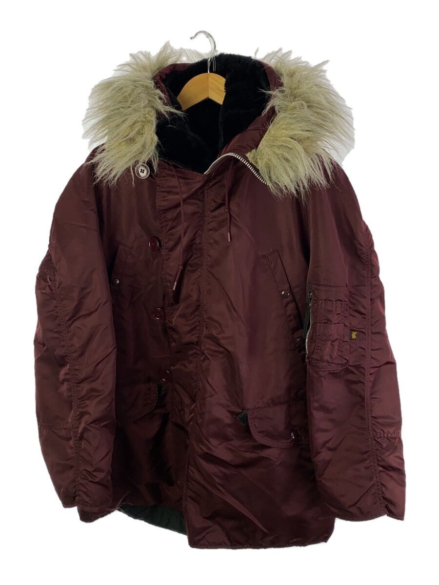 ALPHA INDUSTRIES◆90s/N-3B/USA製フライトジャケット/M/ナイロン/BRD//