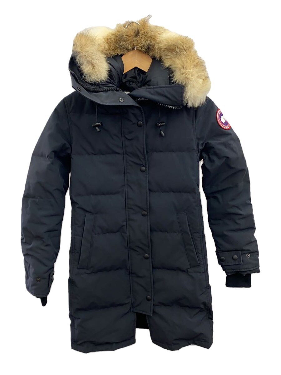 CANADA GOOSE◆ロングダウンジャケット/S/ナイロン/NVY/2302JL