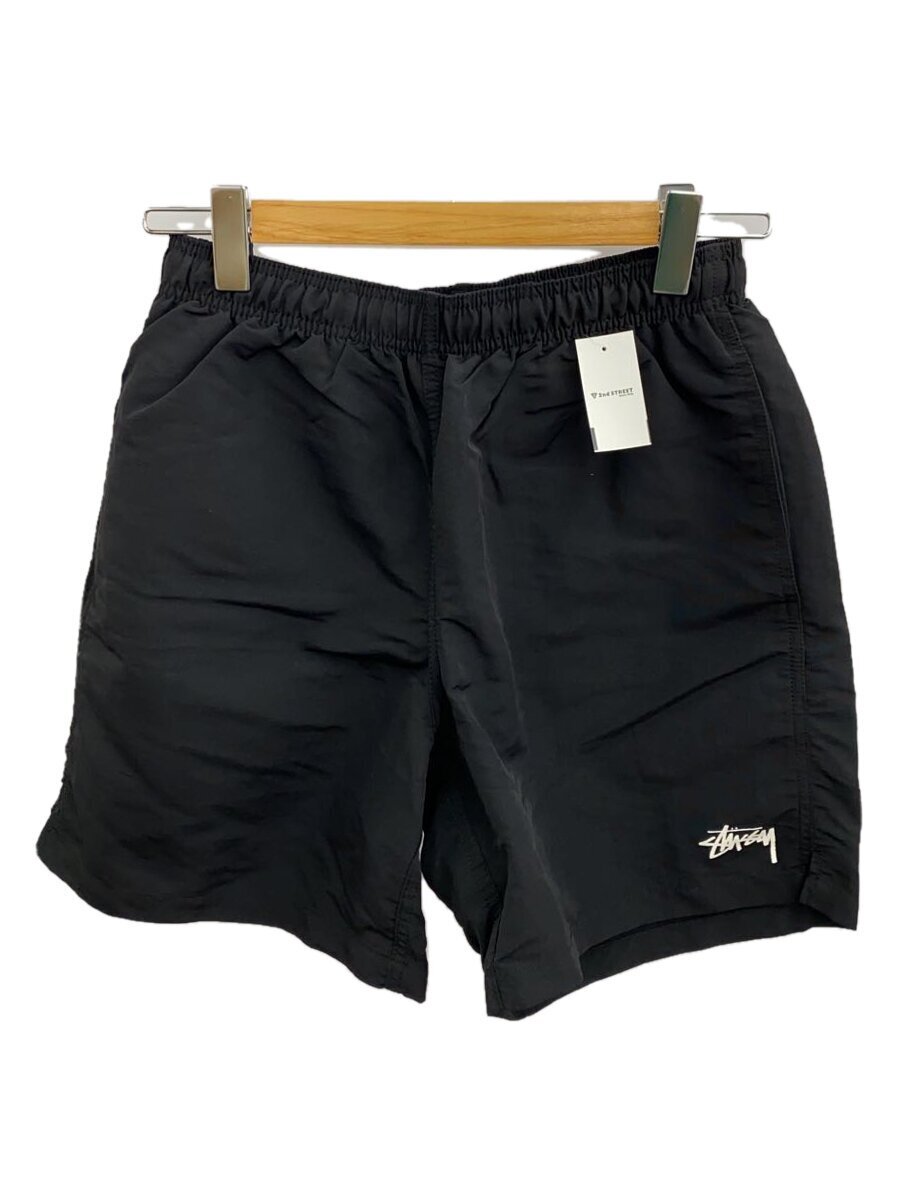 STUSSY◆ショートパンツ/S/ナイロン/BLK/無地/113129