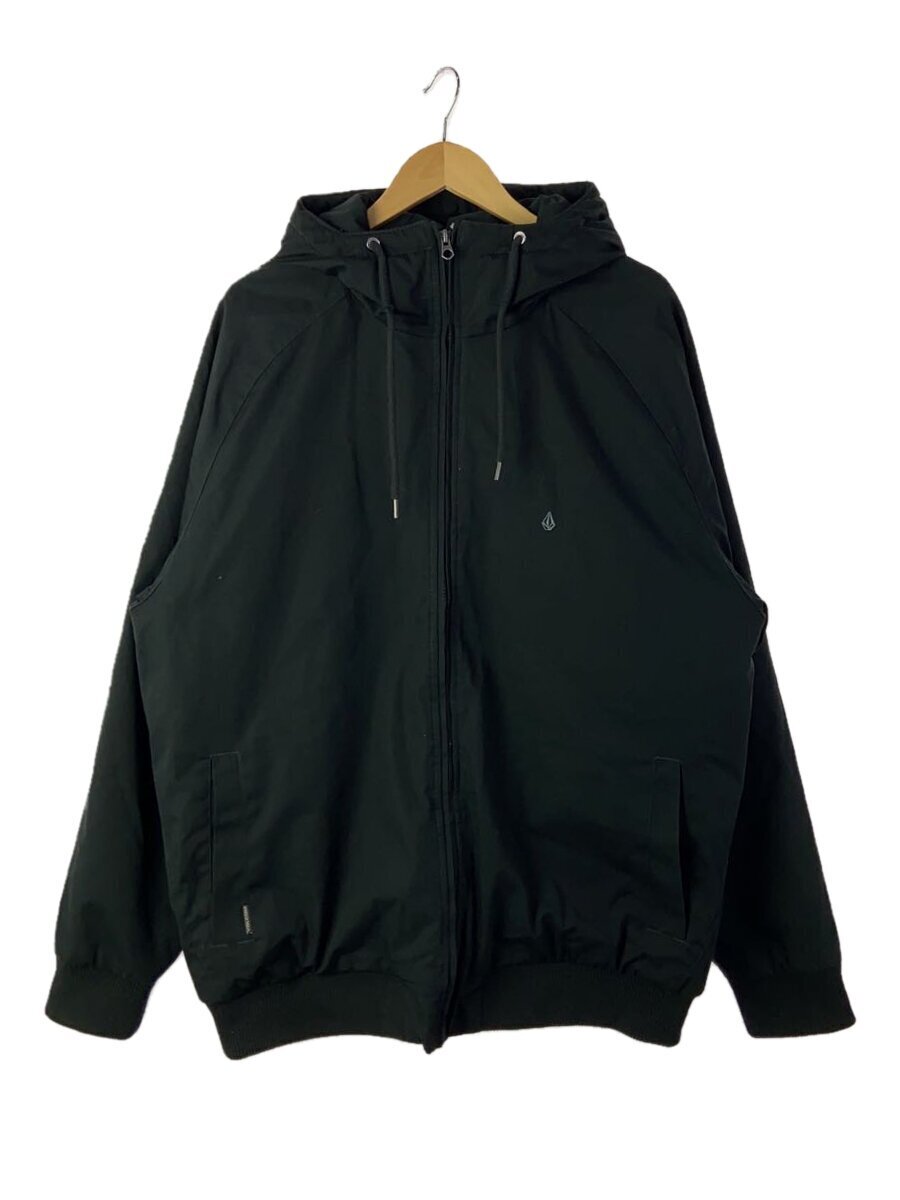 VOLCOM◆ジャケット/XL/ポリエステル/BLK/無地/A1732010