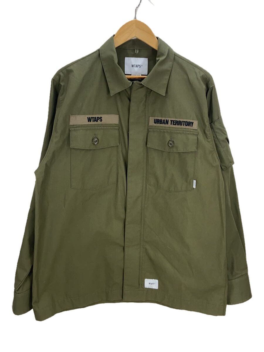 WTAPS◆21SS/FLYERS LS COTTON WEATHER/2/コットン/GRN/211BRDT-SHM03
