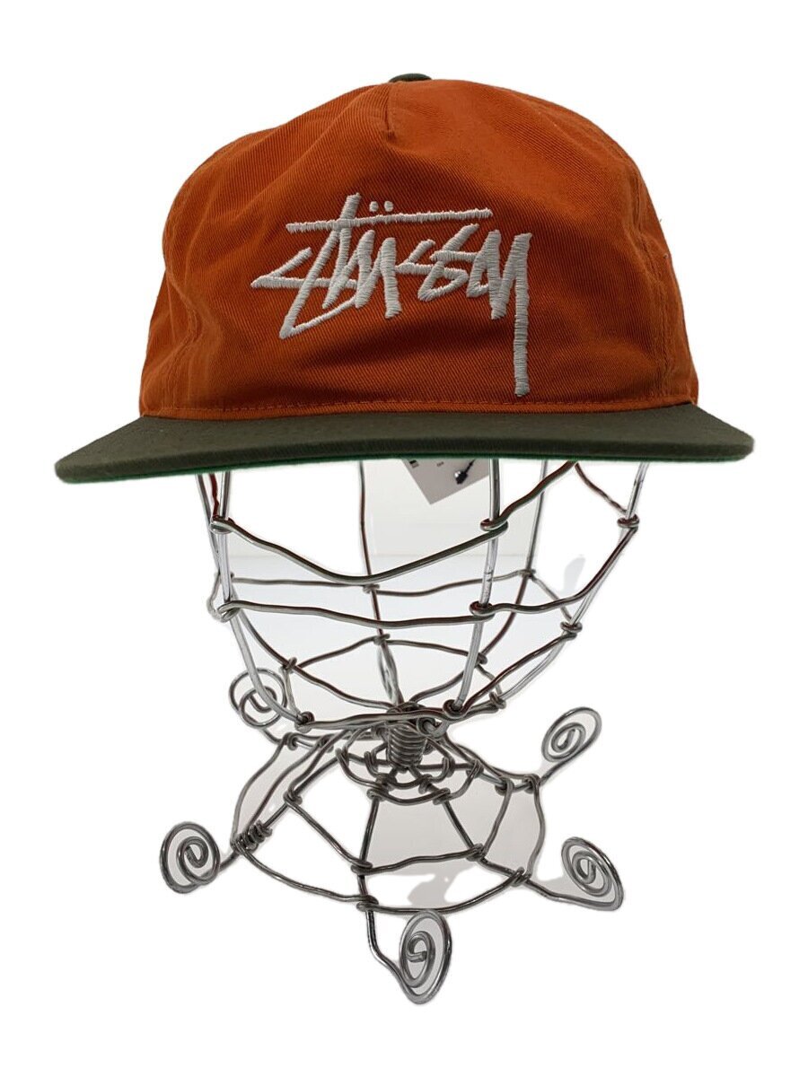 STUSSY◆キャップ/-/コットン/ORN/メンズ