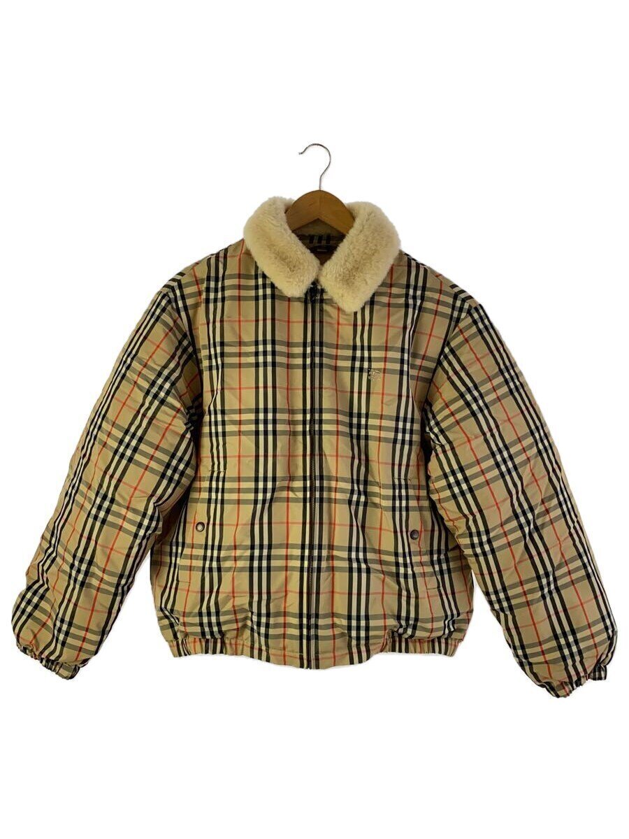 Supreme◆22SS/Shearling Collar Down Puffer Jacket/ダウンジャケット/M/チェック