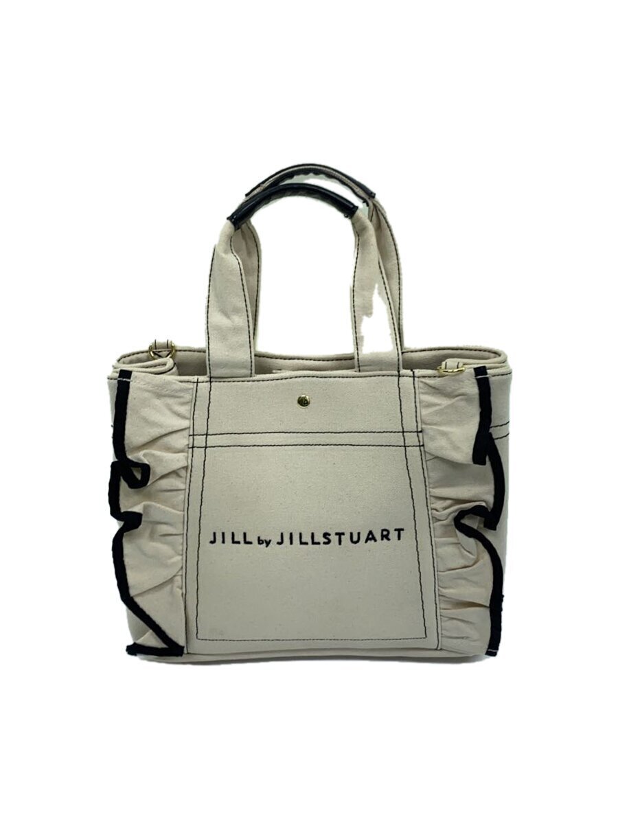 JILL by JILLSTUART◆トートバッグ/コットン/WHT/無地/125-0183218