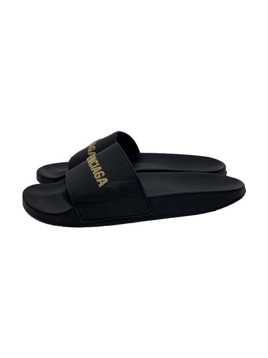 BALENCIAGA◆シャワーサンダル/サンダル/26.5cm/BLK/黒
