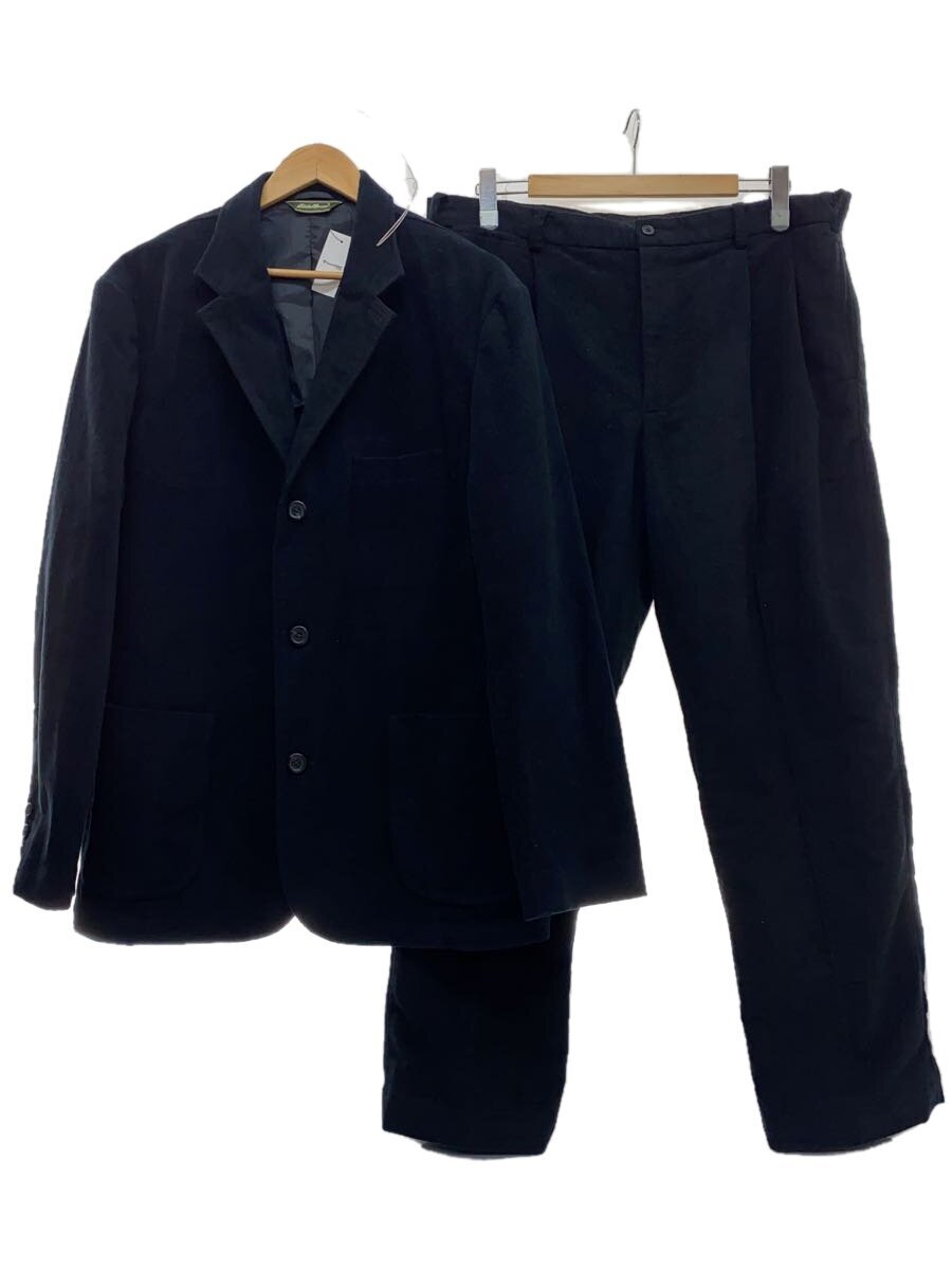 EDDIE BAUER◆現行/セットアップ/XL/ボトムサイズ:38/コットン/ブラック/少々スレ有