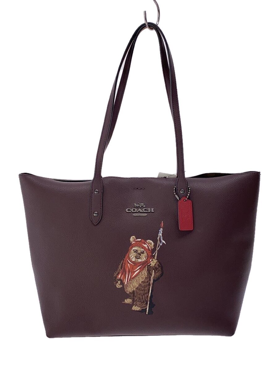 COACH◆トートバッグ/レザー/BRW/F88017//
