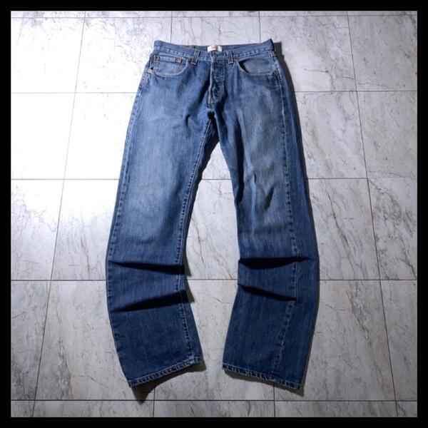 00s Levi's 501 ストレートデニム 縦落ち パキスタン製 W32