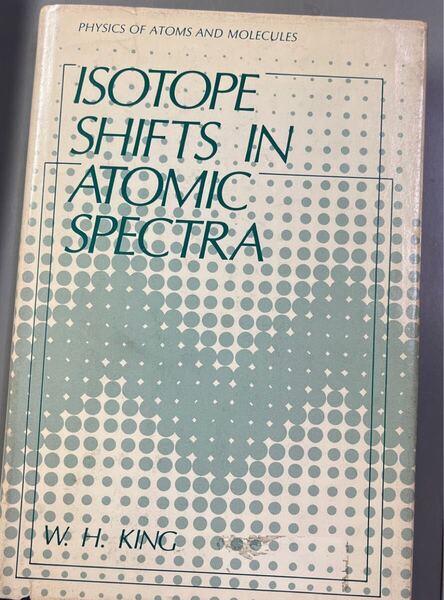 W. H. King: Isotope Shifts in Atomic Spectra (Plenum press 1984)