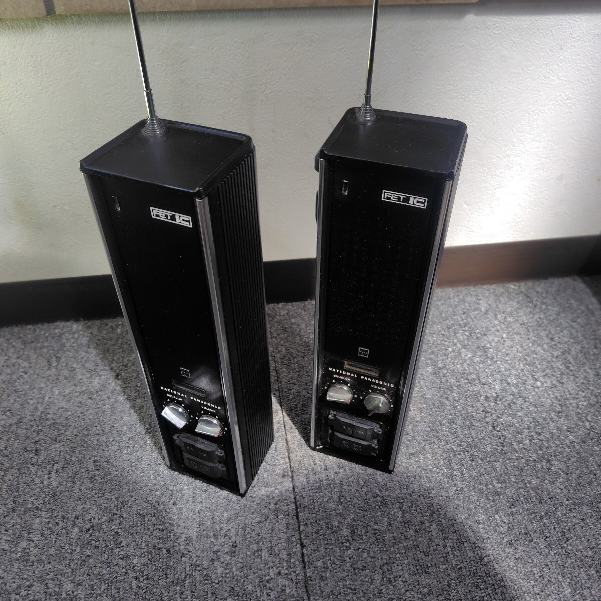 【昭和レトロ】ナショナルパナソニック RJ-28 トランシーバー　説明書付 Yahoo!オークション -「ナショナルパナソニック」(ハンディ