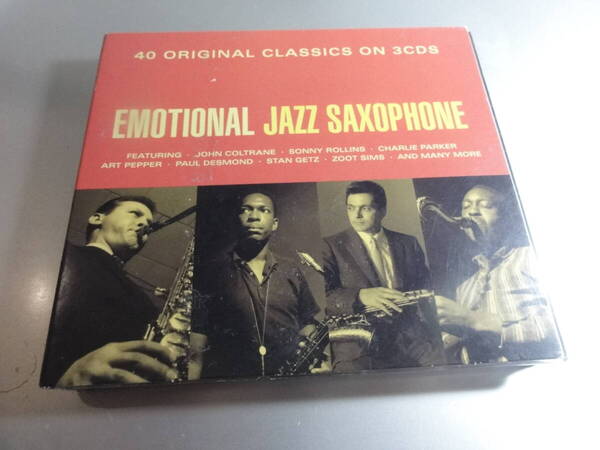EMOTIONAL JAZZ SAXOPHONE 40 ORIGINAL CLASSICS ON 3CDS 国内盤