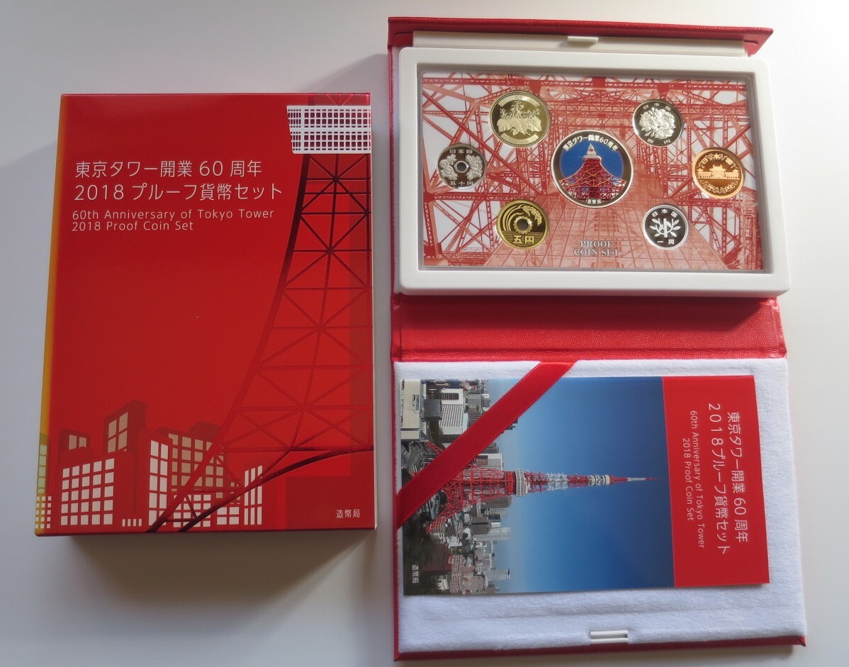特年】平成30年 2018 東京タワー開業60周年プルーフ貨幣セット