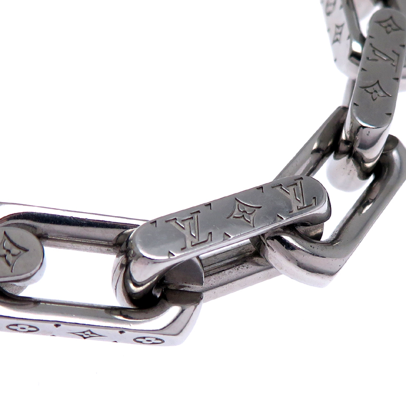 ［飯能本店］LOUIS VUITTON LV ルイ・ヴィトン #L モノグラム チェーン M00309 ブレスレット メタル メンズ DH85619
