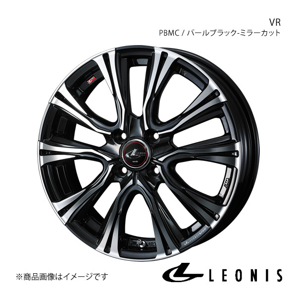 LEONIS/VR アルトラパン HE33S アルミホイール1本 【16×5.0J 4-100 INSET45 PBMC(パールブラック/ミラーカット)】 0041223