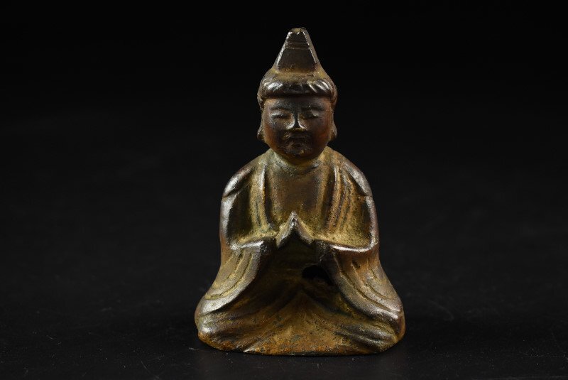 仏教美術 古銅 観音菩薩頭部 仏頭 仏像 置物 M R4020