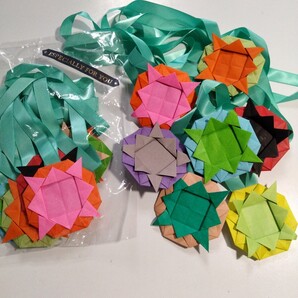 星型折り紙モチーフ 14個セット