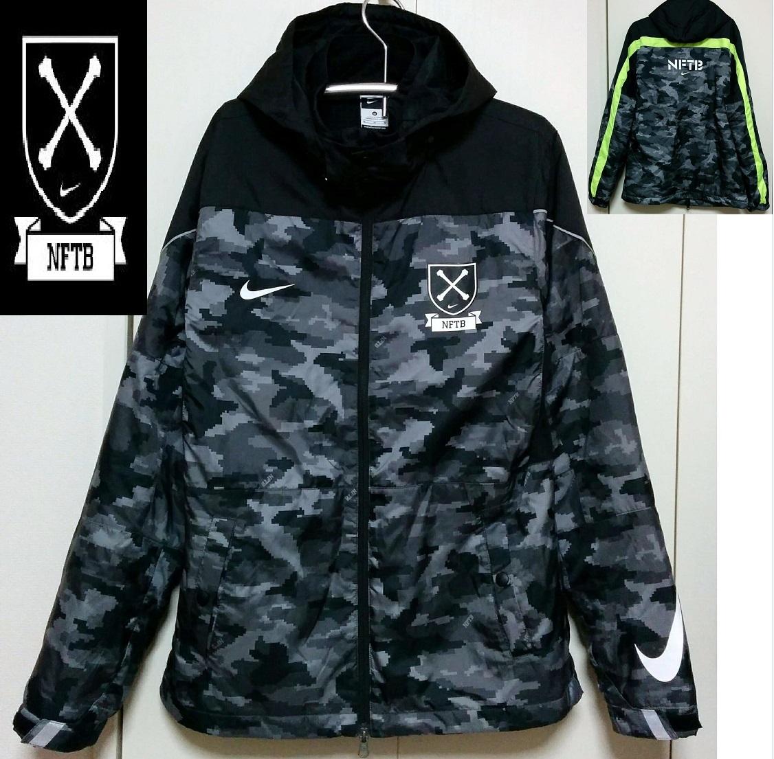 送料無料 ナイキ NFTB サッカー ウィンドブレーカー XL ブラック 中古品 送料無料 ナイキ NFTB サッカー ウィンドブレーカー XL ブラック