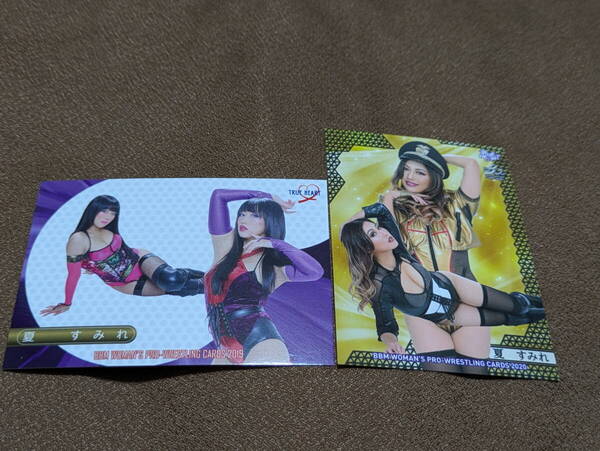 <夏すみれ>BBM女子プロレスカード レギュラーカード2種セット