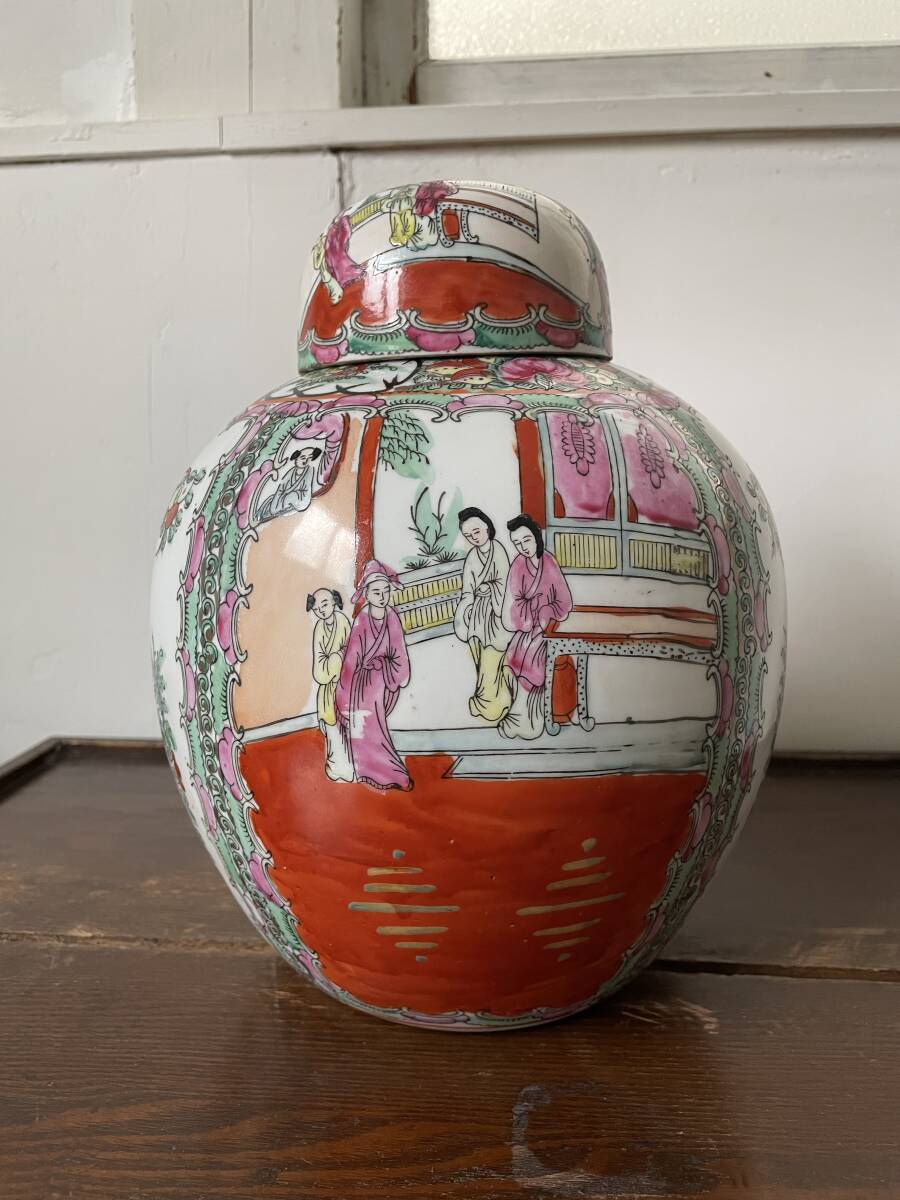 Yahoo!オークション -「中国美術 壺」(色絵磁器) (骨董陶磁器 Yahoo!オークション -「中国美術 壺」(色絵磁器) (骨董陶磁器