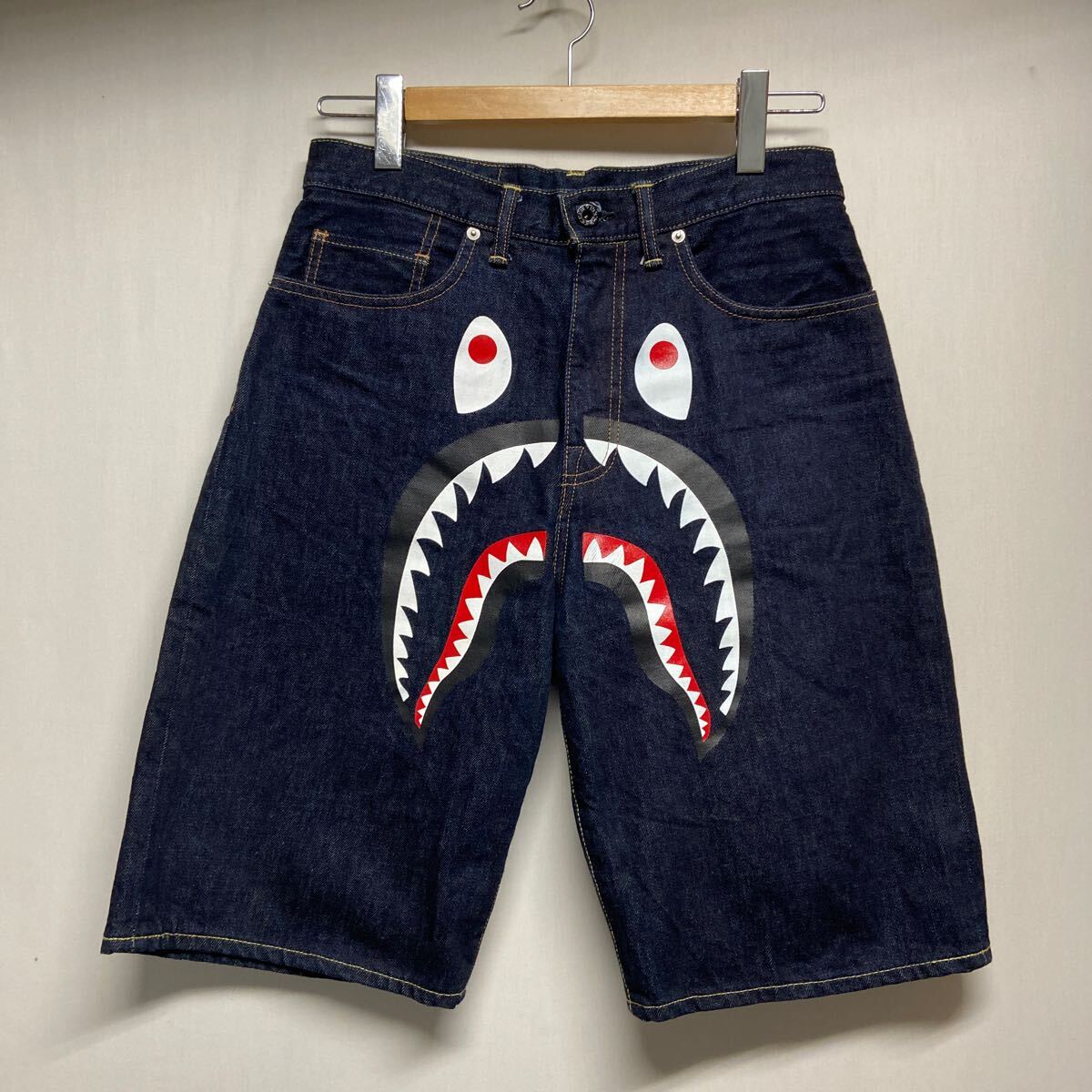 A BATHING APEデニムハーフパンツ